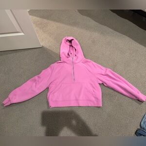 EUC Lululemon Half-Zip Scuba Hoodie - Lilac Pink